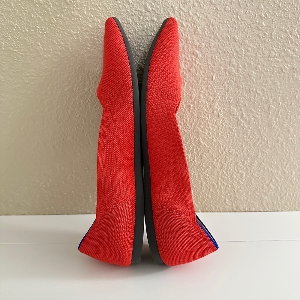 NWOT Rothy’s Women's The Point Flame Red Color Pointed-Toe Flats sz W10.5 - Picture 9 of 15